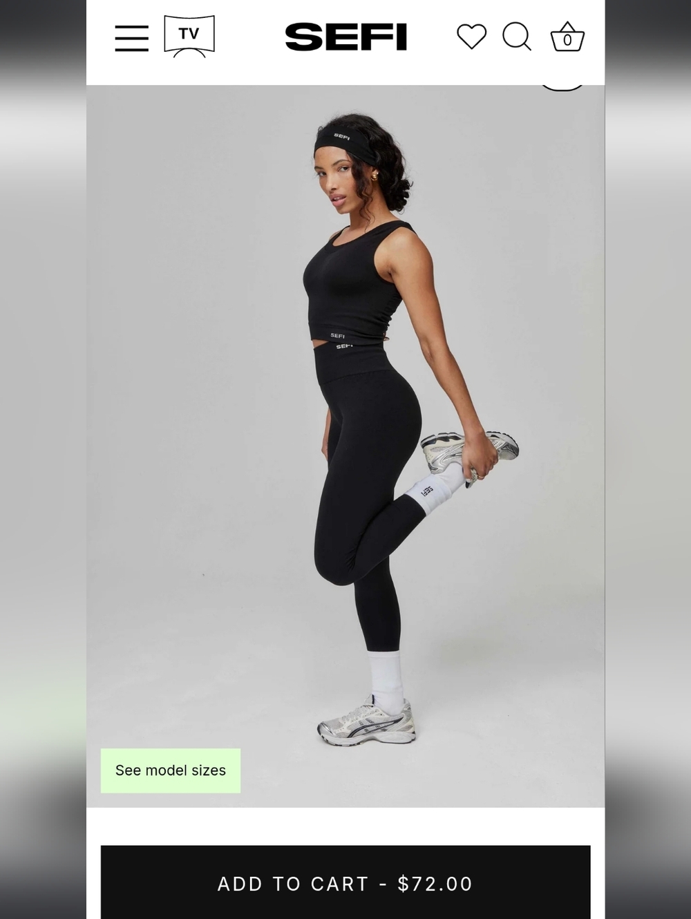SEFI Timeless Leggings Full Length - Jet Black